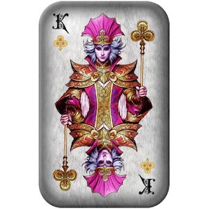 Products: Poker Card King of Clubs 2 Oz Silver bar