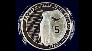 Products: 2014 New Zealand Kairuku Penguin Proof Silver Coin