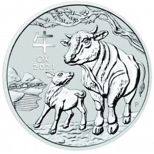 Products: 2021 Lunar Ox 1 Oz Silver Coin