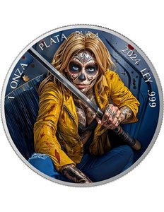 Dia De Los Muertos Libertad Assassine 1 Oz Colorized Silver Coin