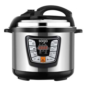 SOGA Electric Pressure Cooker 12L Stainless Steel NonStick 1600W Online NZ Depot