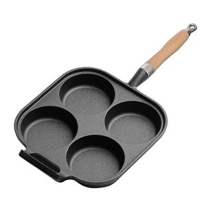 SOGA 4 Mold Cast Iron Breakfast Fried Egg Pancake Omelette Fry Pan Online NZ Depot