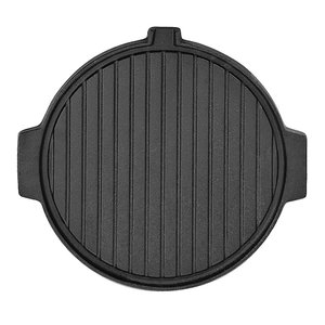 SOGA 30CM Round Cast Iron Korean BBQ Grill Plate With Handles And Drip Lip Online NZ Depot