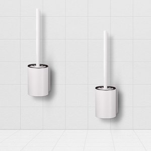 SOGA 2X 27cm Wall-Mounted Toilet Brush With Holder Bathroom Cleaning Scrub White&hellip;