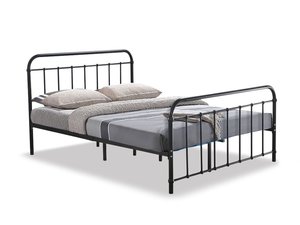 Darcy Black Bed With Bonnell Mattress Combo - Queen Online Bedroom Furniture NZ Depot