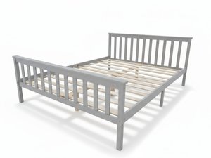 Hampshire Bed Frame Grey - Queen Online Bedroom Furniture NZ Depot