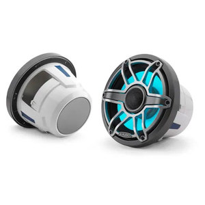 Jl Audio M3-770x-s-gm-i 7.7″ Marine Coaxial Speakers Gray Metallic Sport Grille With Led