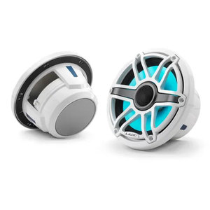 Jl Audio M6-880x-s-gwgw 8.8″ Marine Coaxial Speakers White Sport Grille With Led