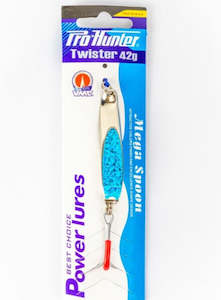 All Lures: Mega Lure  Twister 42g - Silver/Blue  Pro Hunter