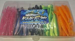 Fishing: Meanfish 7cm Soft Bait – Value Pack of 100 + FREE Tackle Box