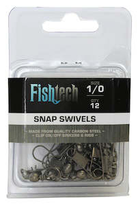 Fishtech Snap Swivels 1/0 (12 per pack)