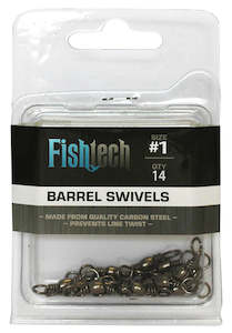 Fishtech #1 Barrel Swivels (14 per pack)