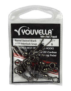Swivels: Youvella Swivel Snap 1/0 (6 per pack)