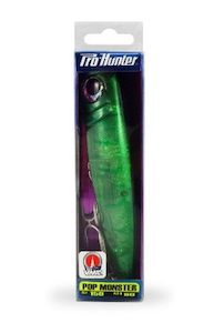 King Fish: Pro Hunter Pop Monster Lure 150mm - Aurora Green - Great for Kingfish