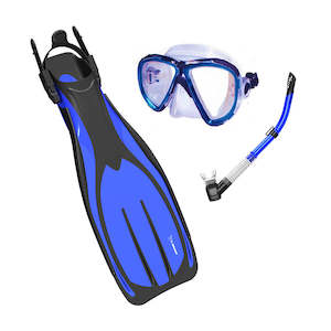 Diving Fins: Immersed Optrix Dropaway Turbo EDF Dive Complete Mask Snorkel and Fins Set