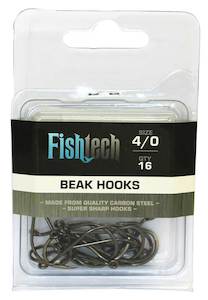 Beak Hooks: Fishtech Beak Hooks 4/0 (16 per pack)