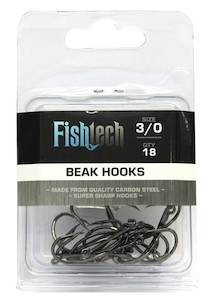 Beak Hooks: Fishtech Beak Hooks 3/0 (18 per pack)
