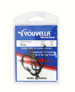 Beak Hooks: Youvella Octy Hooks 7/0 (5 per pack)
