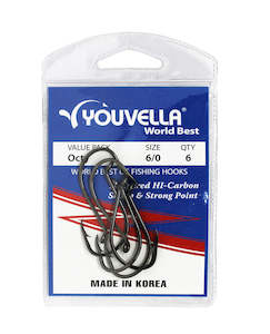 Youvella Octy Hooks 6/0 (6 per pack)