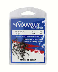 Beak Hooks: Youvella Octy Hooks 2/0 (10 per pack)