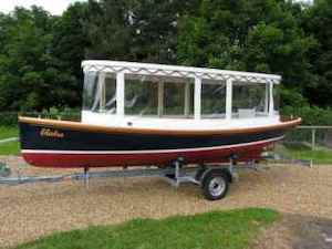 Products: Landamores Frolic 21 Electric River Launch – NZ Electric Boat Co