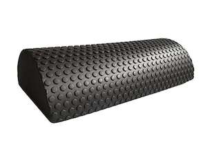 30cm Half Round EVA Foam Roller Black - NZ Fitness Gear