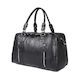 Black Leather Duffle Bag NZ - Luxury Travel Bag 29L
