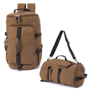 Mens Backpacks: Canvas Travel Backpack | Duffle Bag 34L