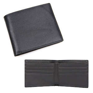 Men's Black Bifold Leather Wallet