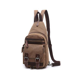Womens Backpacks: Casual Canvas Crossbody Sling Bag | Chest and Backpack