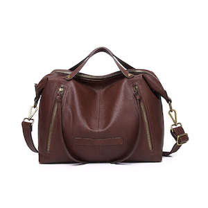 Leather Tote Shoulder Bag – Multi-Carry, Stylish & Spacious