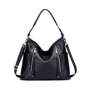 Stylish Leather Handbag - Shoulder & Crossbody Bag