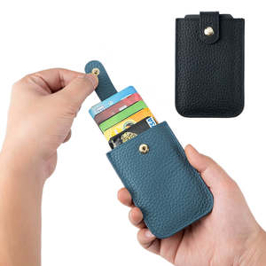 Wallets: Slim Leather Card Holder – Stretch Wallet