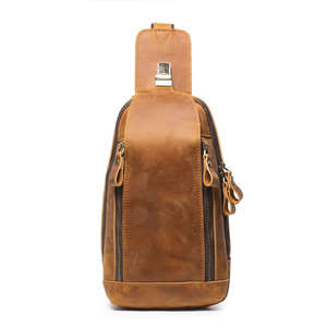 Leather Sling Bag – Vintage Crossbody Chest Pack