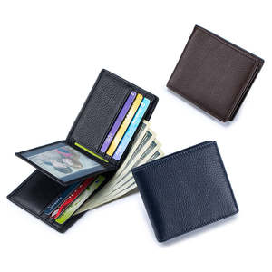 Men’s Leather Wallet – Slim Bifold Card Wallet