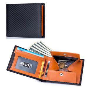 Sale: Carbon Fiber Leather RFID Wallet