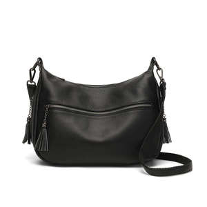 Leather Shoulder & Crossbody Bag with Dual Straps