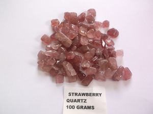 Products: Strawberry quartz (undrilled - 100g) - NZ Gems