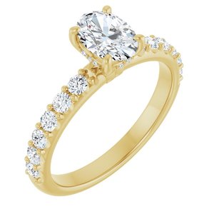 Rings From 2000 2500: 3/4 Carat Oval Shape Lab Grown Diamond Hidden Halo Accented Engagement Ring