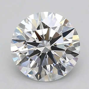 Diamonds: 2.19ct Round Lab Grown Diamond (Colour D, Clarity VVS1, Cut ID, IGI Certified)
