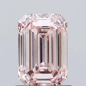1.11ct Emerald Lab Grown Diamond (Colour Fancy Pink, Clarity VS2, IGI Certified)