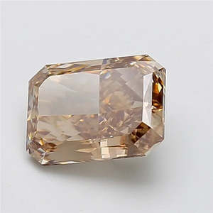 4.06ct Radiant Lab Grown Diamond (Colour Fancy Light Brown, Clarity VS1, IGI Certified)