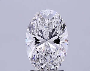 Diamonds: 2.03ct Oval Lab Grown Diamond (Colour E, Clarity VS2, IGI Certified)