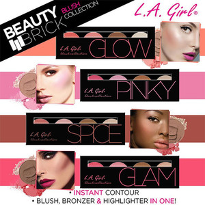 Products: LA Girl Beauty Brick Blush Collection lagirlcosmeticsnz