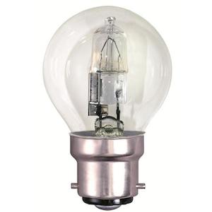 B22D 240V 28W CLEAR ENERGY SAVER LUSTRE 2,000 Hour Life