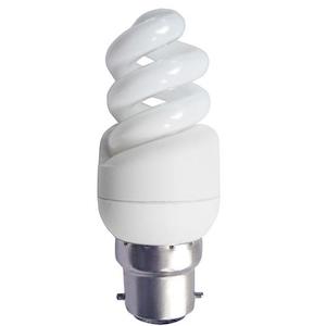 Spiral: B22D Spiral 5W Warmwhite 10,000 Hour Life