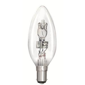 Candle: BA15D 240V 18W CLEAR ENERGY SAVER CANDLE 05191 2,000 Hour Life