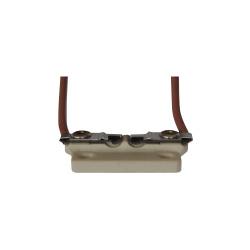 Lamp Holder: LAMP HOLDER: G6.35 CERAMIC WITH LEADS