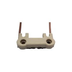 Lamp Holder: LAMP HOLDER: G6.35 CERAMIC WITH LEADS 4 FUJI KIDEN PROJECTORS