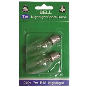 E14 240V 7W NITELITE 16X54mm MINILITE™ TWIN BLISTER PACK